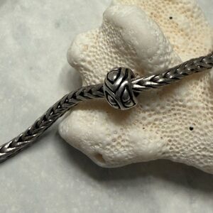 Trollbeads Angles and Triangles Sterling Silver Bead Retired 2012